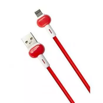 Кабель интерфейсный Red Line Candy УТ000021989 USB/Lightning, красный