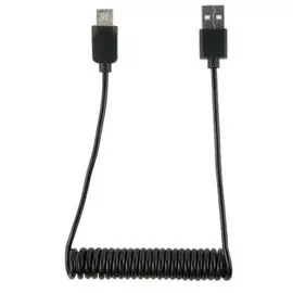 Кабель интерфейсный Red Line Spiral УТ000015709 USB-Micro USB, черный