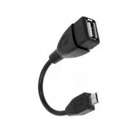 Кабель интерфейсный Rexant 18-1182 OTG micro USB на USB шнур 0.15 м черный