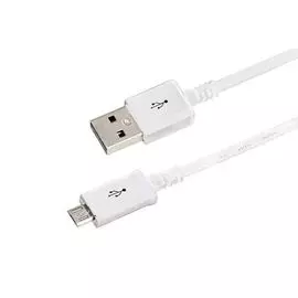 Кабель интерфейсный Rexant 18-4269 microUSB длинный штекер, 1 м белый