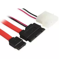 Кабель интерфейсный SATA GCR GC-ST307 Micro SATA 16pin [штекер] / SATA II 7pin[гнездо] / Molex 4pin [штекер], пакет