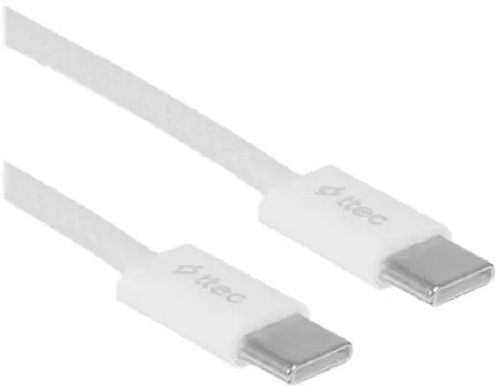 Кабель интерфейсный TTEC 2DK54B AlumiCable 60W Type-C - Type-C Fast Charge. Длина: 100см. Цвет: белый