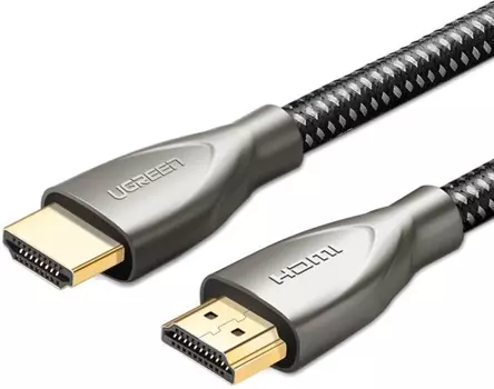 Кабель интерфейсный UGREEN HD131 50108_ HDMI Carbon Fiber Zinc Alloy, 2м, цвет: серый