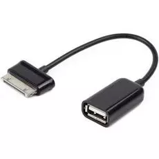 Кабель интерфейсный USB 2.0 Cablexpert A-OTG-AF30P-001 OTG AF/BM30pin, для планшетов Samsung, 0.15 м, пакет