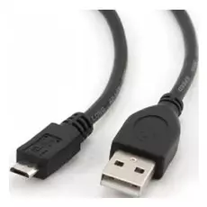 Кабель интерфейсный USB 2.0 Cablexpert AM/microBM 5P CCP-mUSB2-AMBM-1M 1 м, Pro, экран, черный, пакет