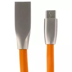 Кабель интерфейсный USB 2.0 Cablexpert CC-G-USBC01O-1M AM/Type-C, серия Gold, длина 1м, оранжевый, блистер