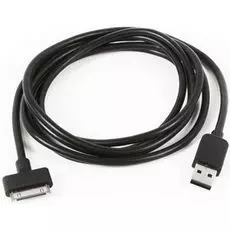 Кабель интерфейсный USB 2.0 Cablexpert CC-USB-AP1MB AM/Apple, для iPhone/iPod/iPad, 1 м, черный, блистер