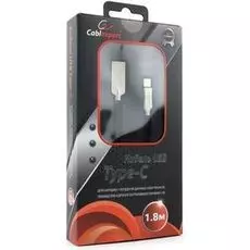 Кабель интерфейсный USB 2.0 Cablexpert CC-P-USBC02Bk-1.8M AM/Type-C, серия Platinum, длина 1.8м, черный, блистер