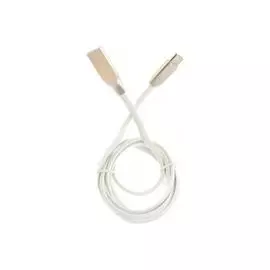 Кабель интерфейсный USB 2.0 Cablexpert CC-S-USBC01W-1M AM/Type-C, серия Silver, длина 1м, белый, блистер