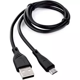 Кабель интерфейсный USB 2.0 Cablexpert CCB-mUSB2-AMBMO1-1MB 1м, черный, блистер