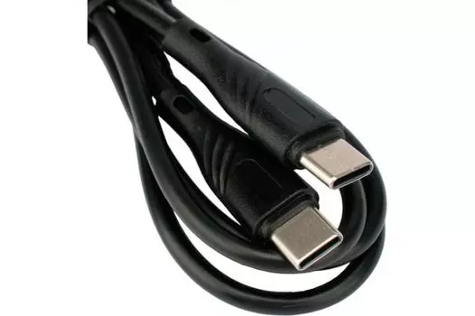 Кабель интерфейсный USB 2.0 Cablexpert CCB-USB2-CMCMO1-1MB Type-C/Type-C, Classic 0.1, 3A, 60Вт, PD/QC3.0, медь, 1м, черный, коробка