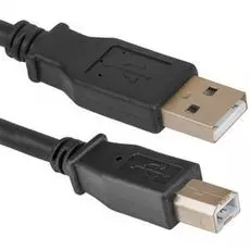 Кабель интерфейсный USB 2.0 Defender AM/BM 87431 3 м, PRO, зол.конт, 2 фер.фильтра, Hub->Device