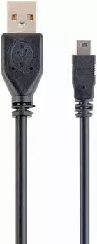 Кабель интерфейсный USB 2.0 Filum FL-CPro-U2-AM-miniBM-1.8M 1.8 м., USB 2.0 Pro, черный, 2A, разъемы: USB A male- USB mini B male, пакет