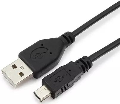 Кабель интерфейсный USB 2.0 Гарнизон GCC-USB2-AM5P-1.8M , AM/miniBM 5P, 1.8м, пакет