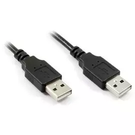 Кабель интерфейсный USB 2.0 GCR AM/AM GCR-UM2M-BB2S-1.0m 1 м, Premium двойное экранирование, антифриз, черный