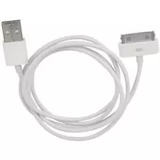 Кабель интерфейсный USB 2.0 Gembird AM/Apple CC-USB-AP1MW для iPhone/iPod/iPad, 1м, белый, пакет