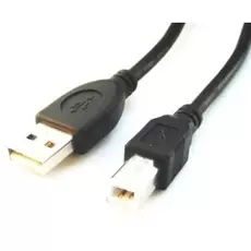 Кабель интерфейсный USB 2.0 Gembird AM/BM Pro, 3.0 м, черный, экран, пакет