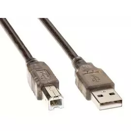 Кабель интерфейсный USB 2.0 Telecom VUS6900T-1.8M M/M, прозрачная изоляция, 1.8m