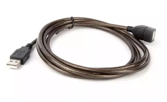 Кабель интерфейсный USB 2.0 Telecom VUS6956T-1.8M удлинительный AM/AF, прозрачная изоляция, 1.8m