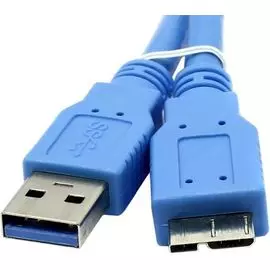 Кабель интерфейсный USB 3.0 5bites UC3002-018 AM-MICRO 9P, синий, 1.8м