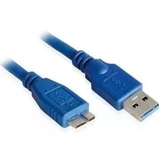 Кабель интерфейсный USB 3.0 Cablexpert AM/microBM 9P CCP-mUSB3-AMBM-10 3 м, Pro, синий, пакет