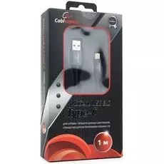Кабель интерфейсный USB 3.0 Cablexpert CC-P-USBC03Bk-1M AM/Type-C, серия Platinum, длина 1м, черный, блистер