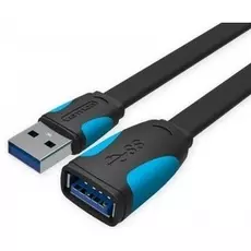 Кабель интерфейсный USB 3.0 удлинитель Vention AM/AF VAS-A13-B300 3 м плоский,