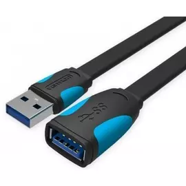 Кабель интерфейсный USB 3.0 удлинитель Vention AM/AF VAS-A13-B150 1,5 м плоский,