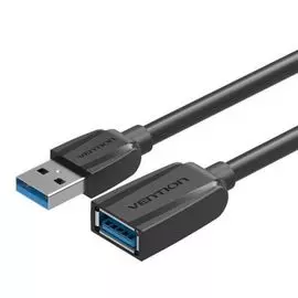 Кабель интерфейсный USB 3.0 удлинитель Vention VAS-A45-B300 AM/AF - 3м Black Edition