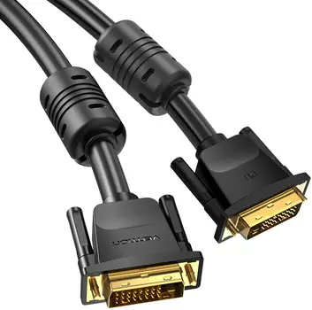 Кабель интерфейсный Vention EAABH DVI-D Dual link 25M/25M с ферритовым фильтром - 2м.