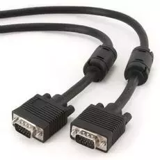 Кабель интерфейсный VGA-VGA Gembird 15M/15M CC-PPVGA-30M-B 30м, D-sub, тройной экран, феррит.кольца, пакет, черный