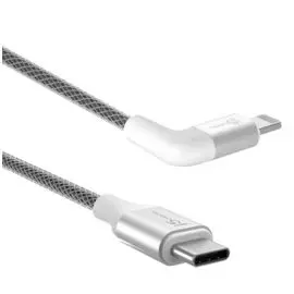 Кабель j5create JALC15W USB-C to Lightning Cable 90 Degrees - white