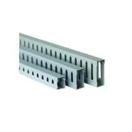 Кабель-канал DKC 00676RL перфорированный с крышкой, серый RL75 15x60 L2000, "Quadro"