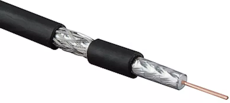 Кабель коаксиальный RG 6 Hyperline COAX-RG6-LSZH-500 , 75 Ом (ТВ, SAT, CATV), жила - 18 AWG, LSZH (бухта 500 м)