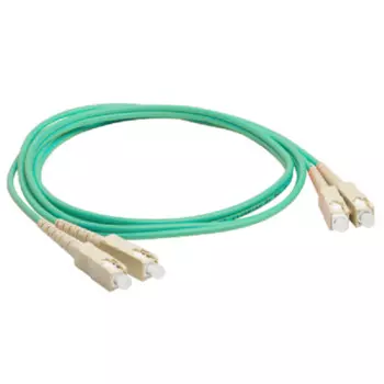 Кабель Lanmaster LAN-2SC-2SC/OM3-2.0 оптический SC-SC, duplex, 50/125, LSZH, 2m