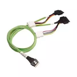 Кабель LSI 05-50065-00 U.2 Enabler, HD (2xSFF8643) -to- (2x SFF8639), 50cm, Used to attach directly to the 8639 interface of the NVMe drive