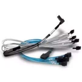 Кабель LSI 05-60001-00 Slimline SASx8 (SFF8654) -to- 2x OCuLink (SFF8612), AltWiring, 1M