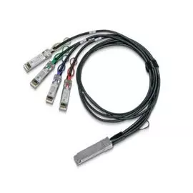 Кабель MELLANOX TECHNOLOGIES MCP7F00-A002R30N ETH 100GbE to 4x25GbE, QSFP28 to 4xSFP28, 2m, Colored, 30AWG, CA-N