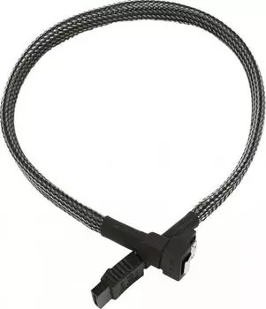 Кабель Nanoxia NXS6G3C 30 см, угловой разъем, карбон