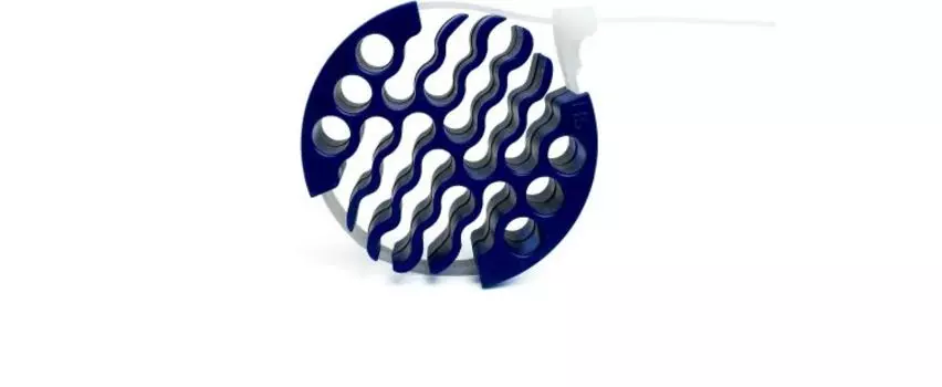 Кабельная гребенка Filum FL-CM-5-30-BL 30 отверстий, Cat 5, со съемной/многоразовой кабельной стяжкой, синий