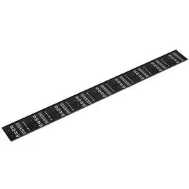 Кабельный организатор Cabeus VCM-37U-BK вертикальный перфорированный в шкаф 37U, металлический, цвет черный (RAL 9004)