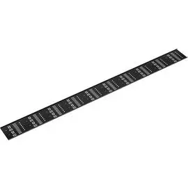 Кабельный организатор Cabeus VCM-42U-BK вертикальный перфорированный в шкаф 42U, металлический, цвет черный (RAL 9004)