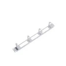 Кабельный организатор ЦМО ГКО-О-4.62 горизонтальный с окнами 19" 1U, 4 кольца, серый