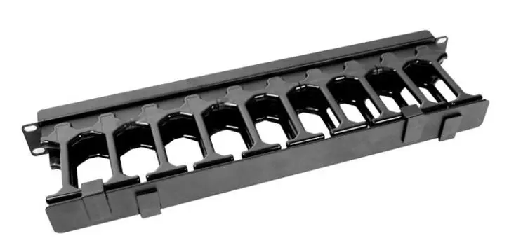 Кабельный организатор ЦМО ГКО-П-1-9005 с пластиковыми пальцами 19" 1U