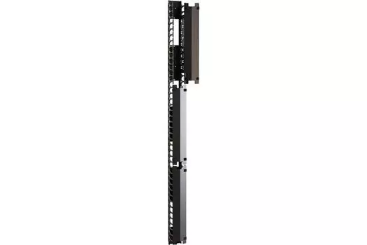 Кабельный организатор Hyperline CMF-R42U-F106-С19-RAL9005 вертикальный для шкафов TSR, с крышкой, дл