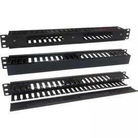 Кабельный организатор TWT TWT-ORG1U/24-CVP 19" на 24 порта пластиковый, c крышкой, 1U