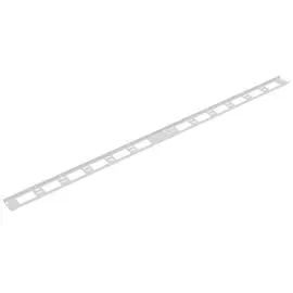 Кабельный организатор вертикальный, 42U TLK TLK-OV75-2-42U-I-GY для шкафов серий TFI-R, Ш75хВ1798хГ20мм, металлический, с крепежом, цвет серый