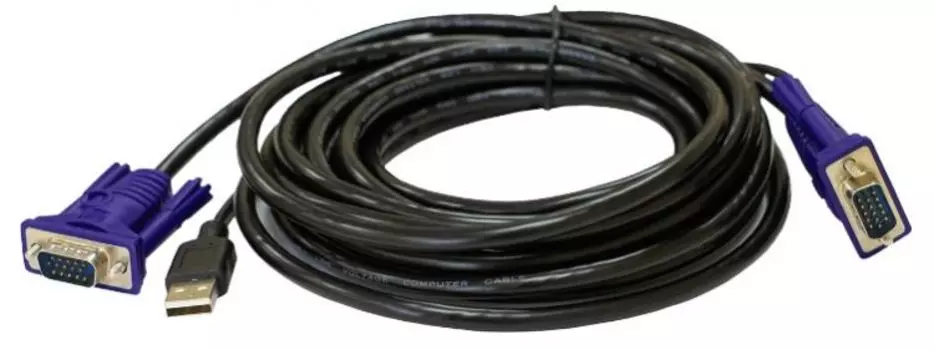 Кабель ORIGO OKVMCU5/A1A KVM с разъемами VGA и USB, 5 м