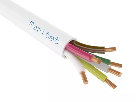 Кабель Паритет КСПВ 6х0,4 с однопроволочными 6 жилами, D-вн. 3,7 мм, D-жил 0,4 мм (200 м бухта)