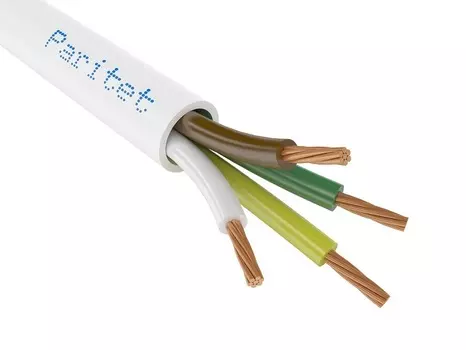 Кабель Паритет КСПВГ 4х0,12 с многопроволочными 4 жилами, D-вн. 3,3 мм, сечение жил 0,12 кв. мм (200 м бухта)